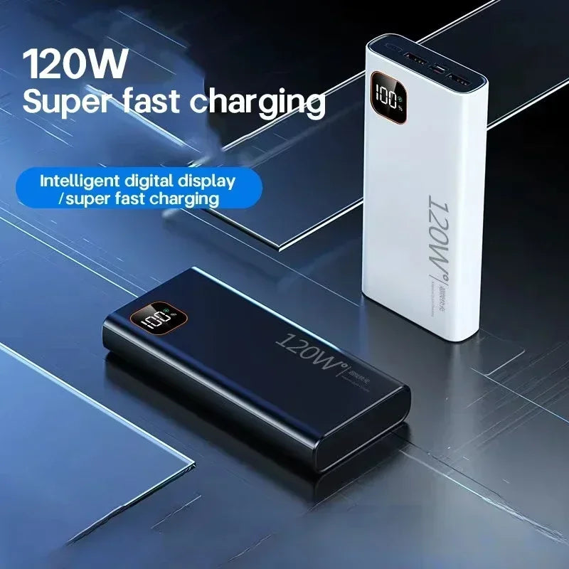 Lenovo CCC 500000mAh Large Capacity Portable Power Bank 120W Super Fast Charging Battery Charger Powerbank For Xiaomi iPhone
