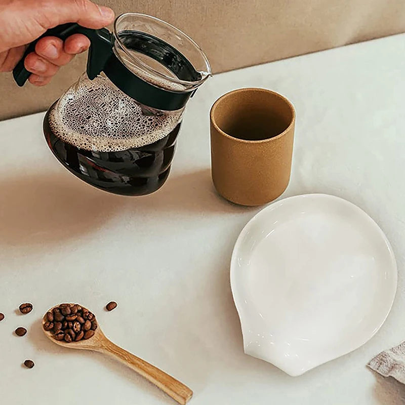 Multipurpose Ceramic Spoon Rest Pad White Spoon Holder Spoon Holder Kitchen Utensils Tableware Spoon Holder Spoon