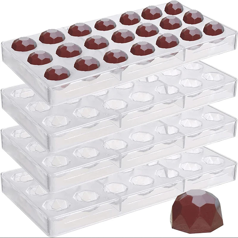 Chocolate Mold Plastic Creative Household Kitchen Baking Tools Food Grade Candy Baking Mold Various Styles DIY Baking Mold TMZ