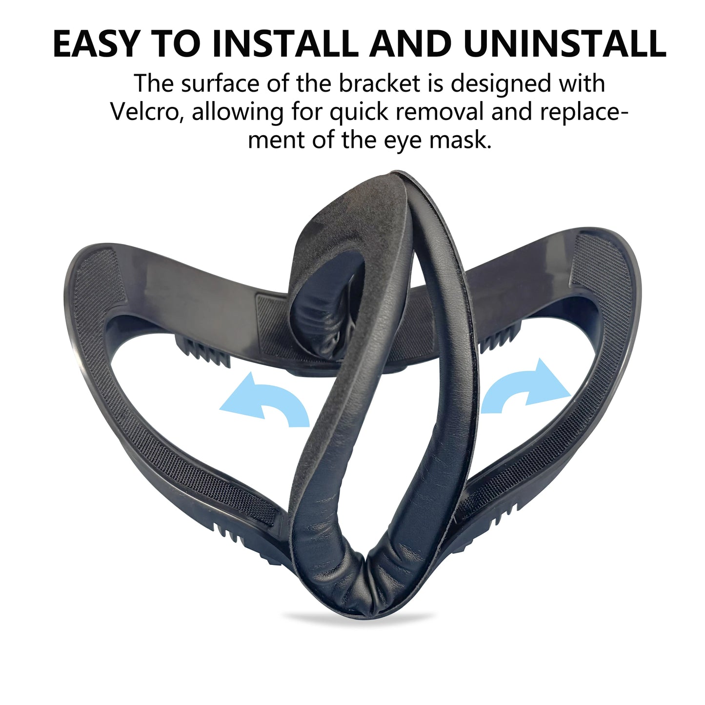 For Oculus Quest 2 Face Cover PU Cushion Facial Interface Accessory Kit with Eye Pads For Enhanced Comfort During VR Use