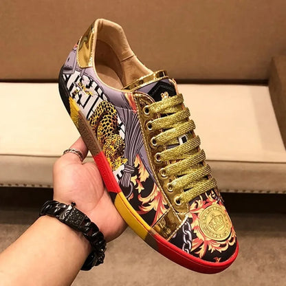 Leather Shoes Men Sneakers Shoes for Men Luxury Designer Mens Loafers Platform Shoes Man
