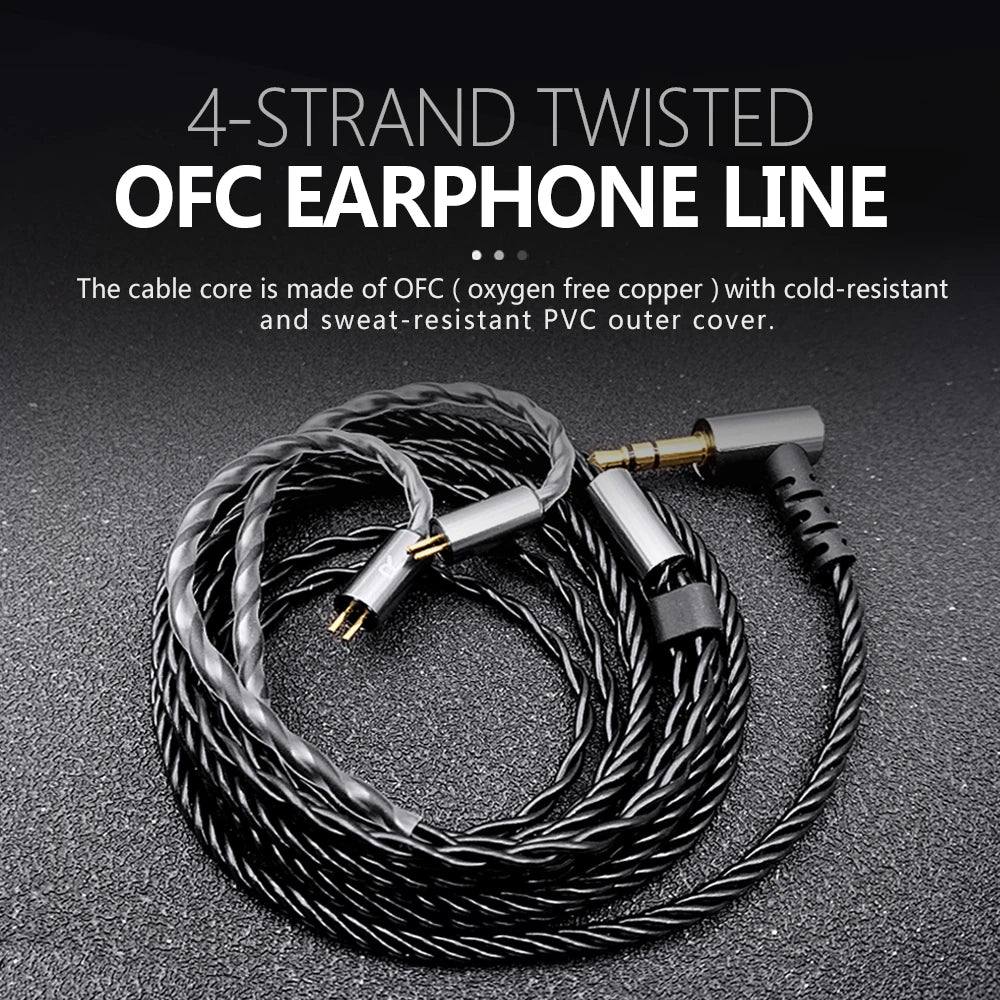 Vzonis Resin 3D Printed 10MM Dual Dynamic Driver HiFi IEM In Ear Earphones High-Resolution Monitoring Fever Music Headphones