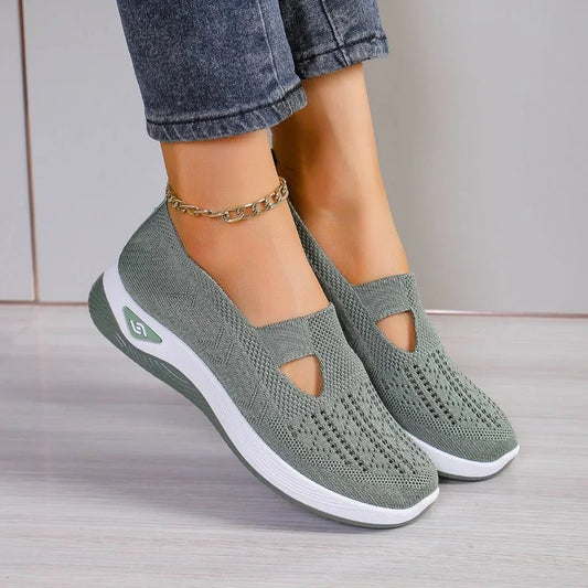 Fashion New Women's Sports Shoes, Fashionable, Breathable, Lightweight, Non-slip, Wear-resistant, Casual Sports Shoes, Flat Shoe