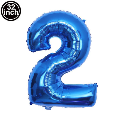 Multi Color Large Numbers 3 Balloon 32Inch 1 2 3 4 5 6 7 8 9 Birthday Ball Red Digit Bachelorette Balloons Figure Golob Balloons