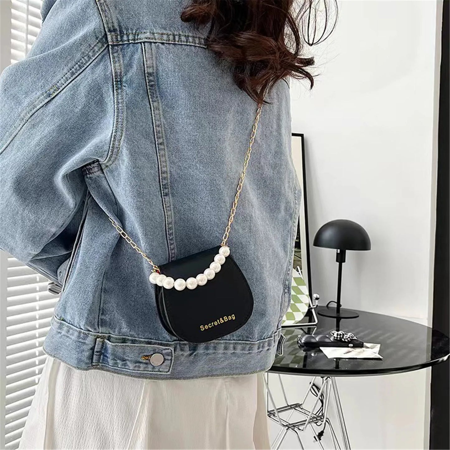 Chain Bag Rhombus Shoulder Messenger Bag Small Square Bag Elegant Mini Handbag For Party Evening Office