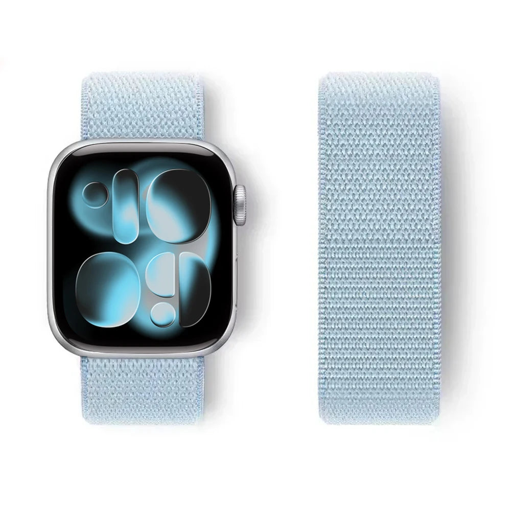 Nylon Loop for Apple Watch Band S11 46mm 40mm 44mm 45mm 42mm 41mm 49mm Smart Belt Bracelet for IWatch 11/10/9/8/7/6/SE/5/4 Strap