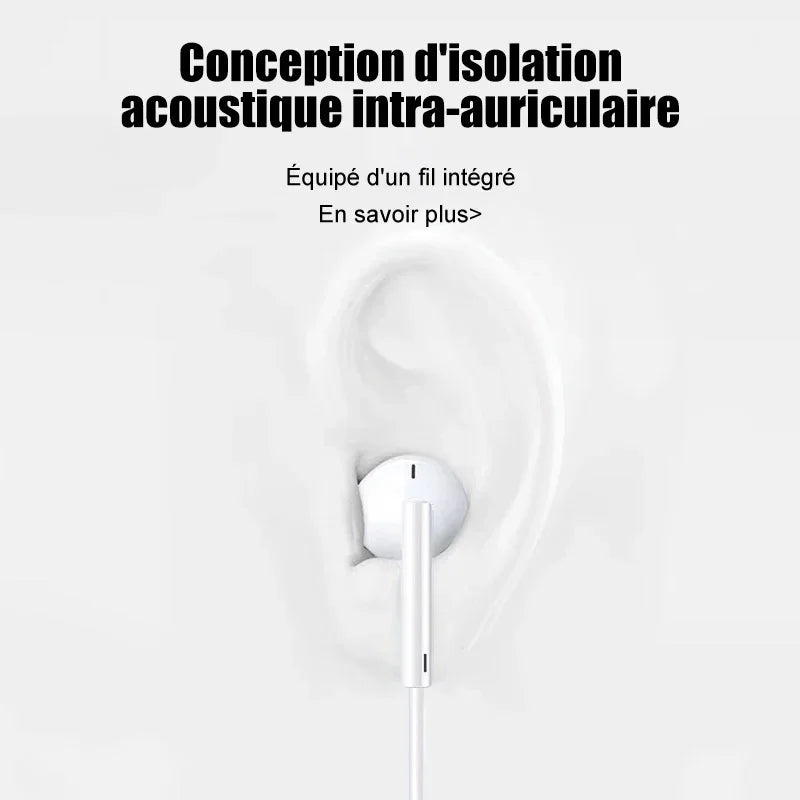 Original Headphones For Apple iPhone 14 11 12 13 Pro Max Earphones XR X XS SE 6 6S 7 8 Plus Bluetooth Wired Earbuds Accessories