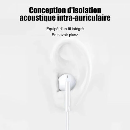 Original Headphones For Apple iPhone 14 11 12 13 Pro Max Earphones XR X XS SE 6 6S 7 8 Plus Bluetooth Wired Earbuds Accessories