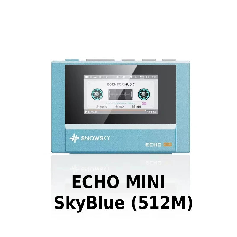 FiiO SnowSky Echo Mini HiFi Bluetooth MP3 Player Pure Music Walkman with 15 Hours Playback 3.5mm & 4.4mm Headphone Output