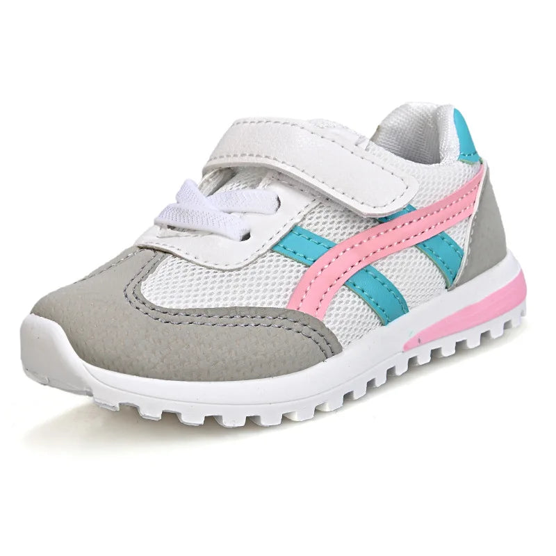 Children's Popular Outdoor Sports Shoes Children Breathable Mesh Running Shoes Baby Comfortable Sports Shoes Boys Casual Sneaker