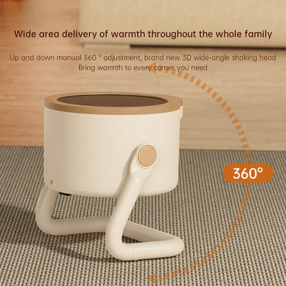 2026 500W Portable Desktop Electric Heater Warm Air Blower Heating Ceramic Space Heater With Tip Over Protection For Home Use