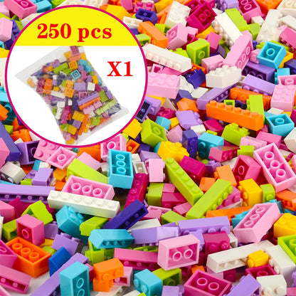 1000 Pcs Parts 500 Pieces Creative Designer DIY Toys Boy Girl Friend Model Building Blocks MOC Classical Bricks Christmas Gift