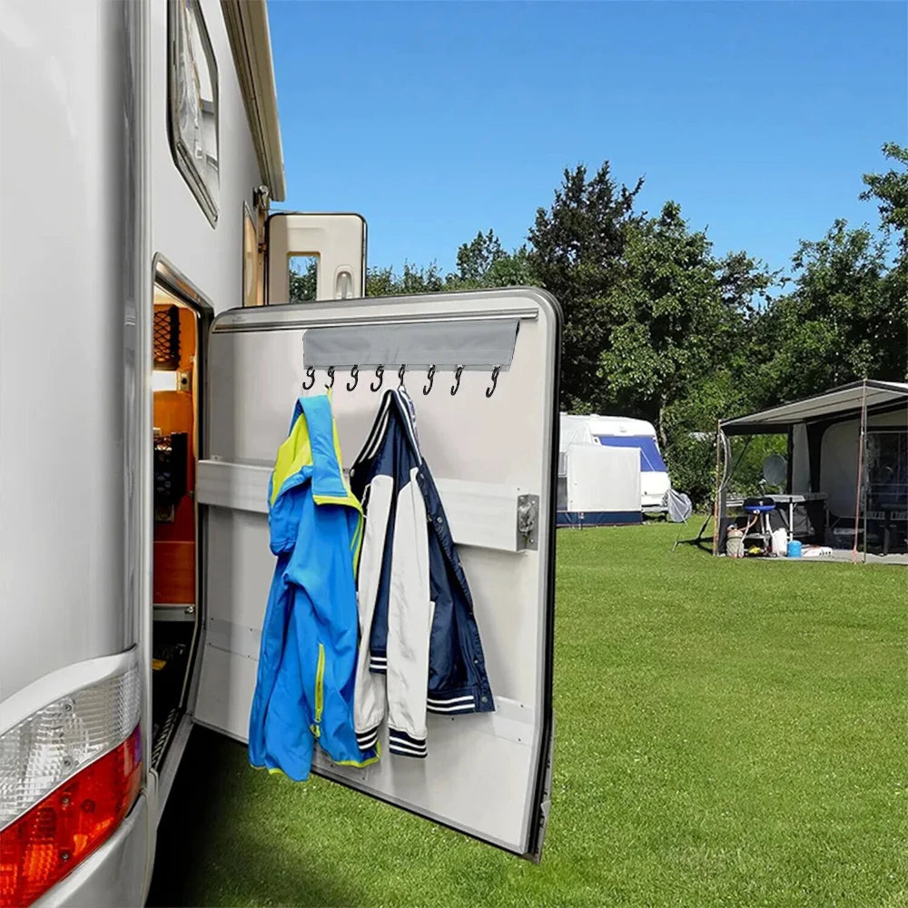 Camping Coat Hooks Racks Clothes Hook Rail With Piping For Caravan Motorhome Keder Piping Rail Strips Or Tent Roof Poles