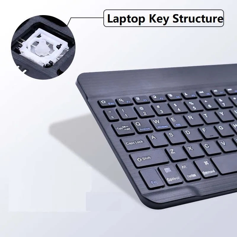 with Bluetooth Keyboard Mouse for Oukitel RT8 RT7 RT6 RT3 RT10 78Key Rechargeable Wireless 10inch Keyboard Mice Set Combo