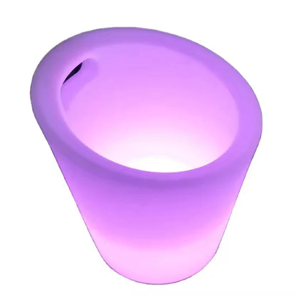 LED Light Up Ice Bucket 7 Colors Changing With Remote Control Handle For Bar KTV Beer Wine Cooler