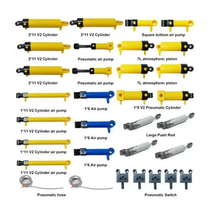MOC Technical Hose Air Pump Tank Push Rod Putter Switch Piston Compatible With legoeds Pneumatic Parts 9641 42043 47225 61904