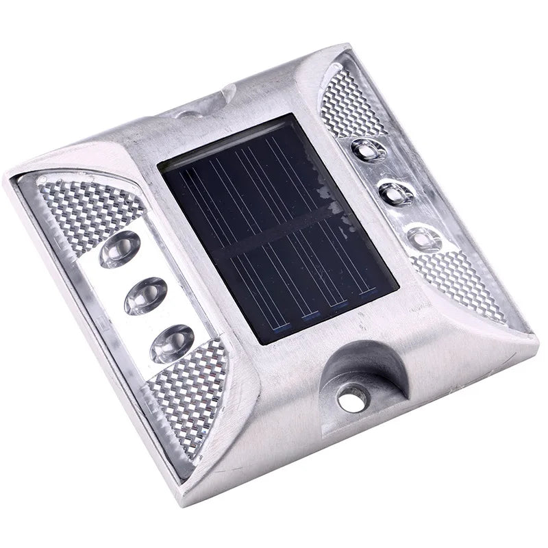 LED Solar Power Ground Marker Lights Waterproof Driveway Road Highway Spike Lamp Outdoor Garden Flash Warning Pathway Light New