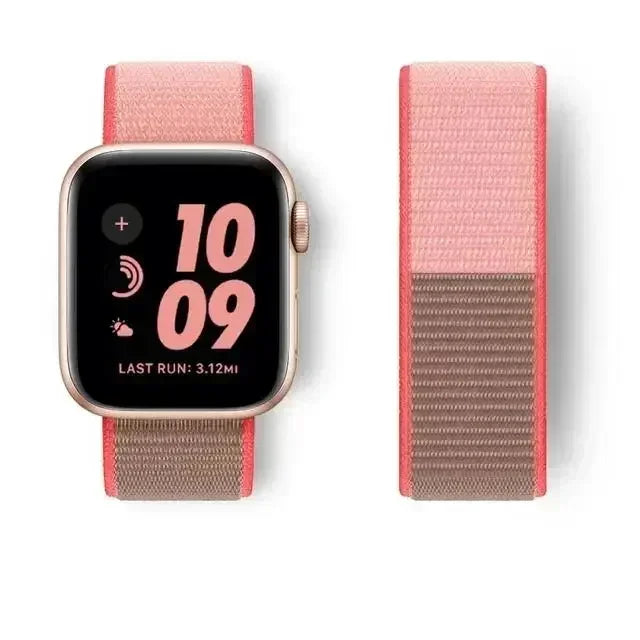 Nylon Loop for Apple Watch Band S11 46mm 40mm 44mm 45mm 42mm 41mm 49mm Smart Belt Bracelet for IWatch 11/10/9/8/7/6/SE/5/4 Strap