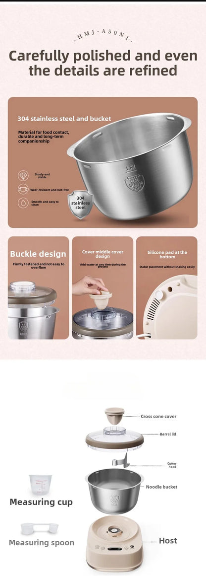 Small dough mixing machine 5L household timed automatic dough kneading machine