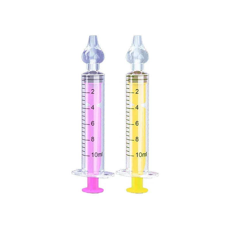 10ML/20ML Baby Nose Cleaner Needle Tube Nasal Aspirator Reusable Baby Rhinitis Nasal Washer Syringe Nasal Irrigator for Children