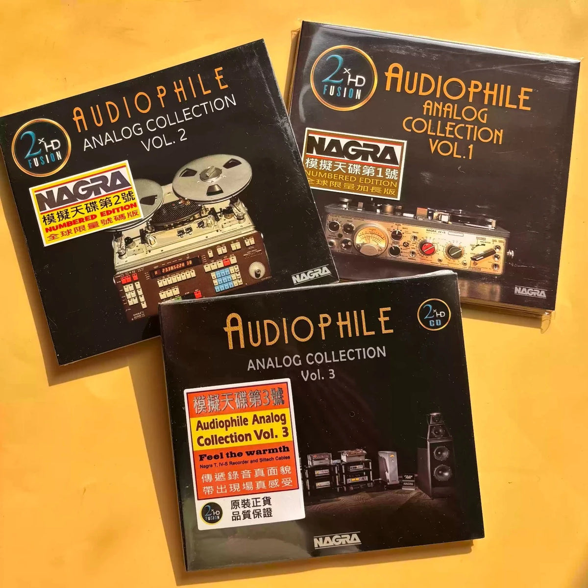 Audiophile Analog Collection Vol.1-3 CD, High Resolution Hi-Fi Test Disc with Warm Analog Sound Recordings