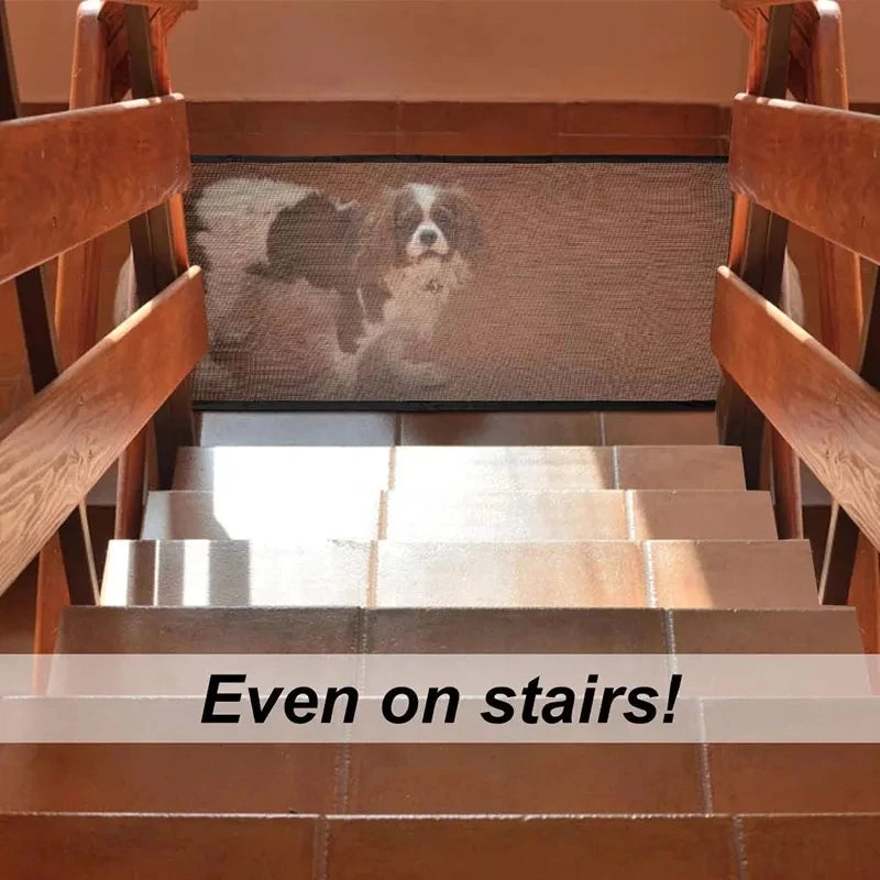 Dog Fence Dog Gate Ingenious Mesh For Indoor and Outdoor Safe Pet Dog gate Safety Enclosure Pet supplies baby safety gate