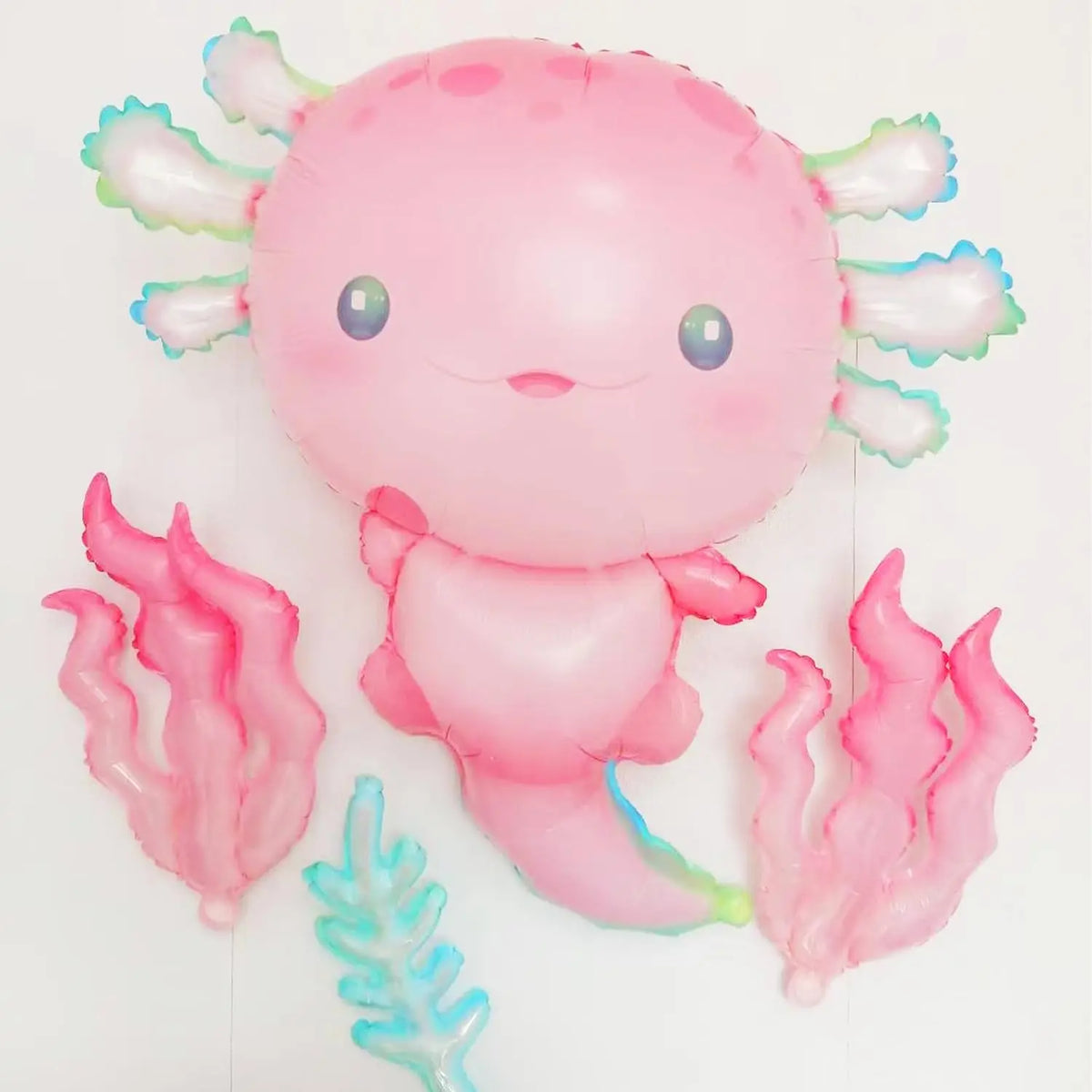Axolotl  Foil Balloons Cute  Axolotl  Balloons For Summer Beach Pool Axolotl  Party Decoration