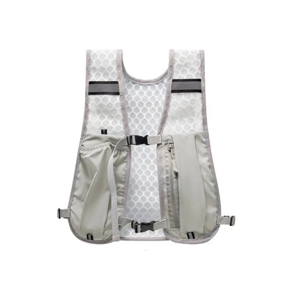 Lightweight Running Vest with Phone Holder New Reflective Hydration Water Chest Pack Storage for Sports Water Bottle