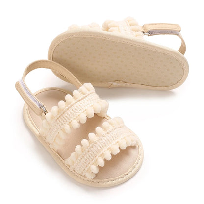 NEW Baby Girls Shoes Non-Slip Soft Soled Lace Bowknot Flats Toddler First Walker Fall Princess Shoes