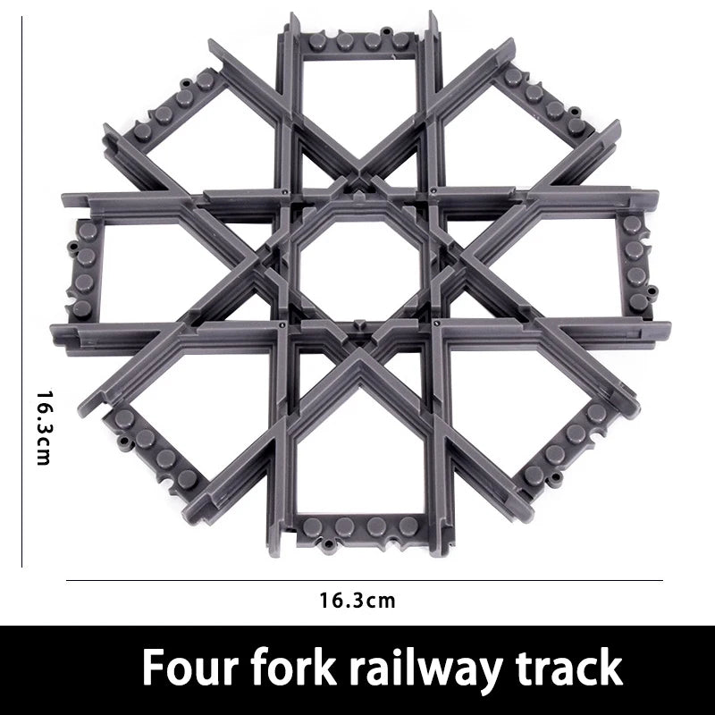 NEW City Trains Flexible Tracks Soft Straight Curved Rails Switch Building Block Creative Models Railways Toys For Kids Gifts