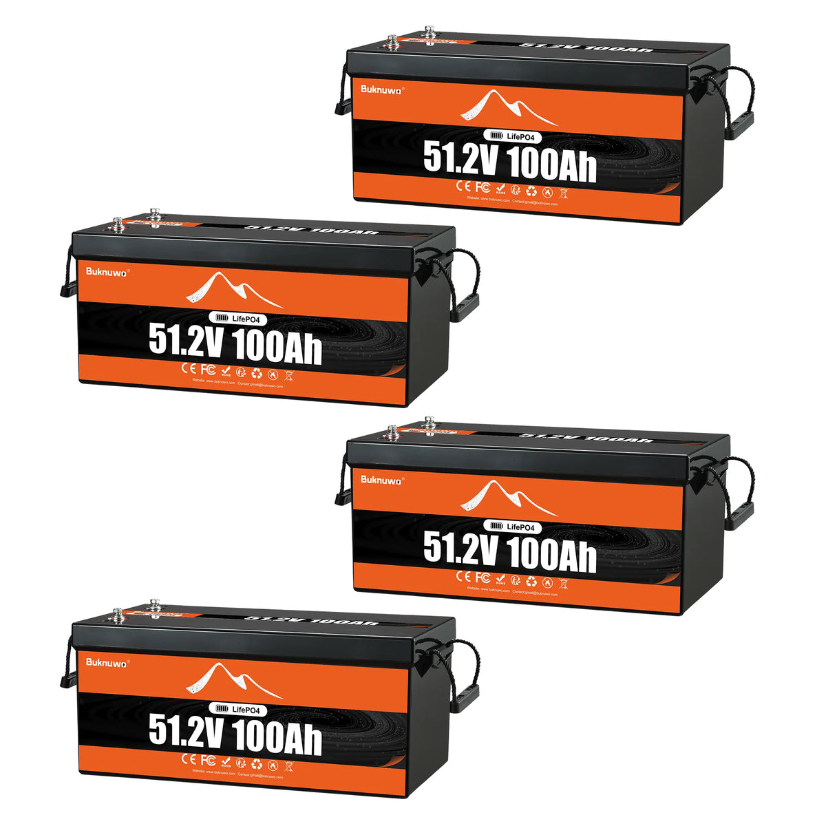 Buknuwo LiFePO4 24V/25.6V 100Ah Lithium Battery With Bluetooth Built-in 100A BMS Grade A Cells 2560Wh Power Energy Storage Battery Low-Temp Protection Capable Of Over 10000 Cycles Support Parallel Battery For Solar,RV,Marine,