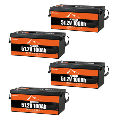 Buknuwo LiFePO4 24V/25.6V 100Ah Lithium Battery With Bluetooth Built-in 100A BMS Grade A Cells 2560Wh Power Energy Storage Battery Low-Temp Protection Capable Of Over 10000 Cycles Support Parallel Battery For Solar,RV,Marine,