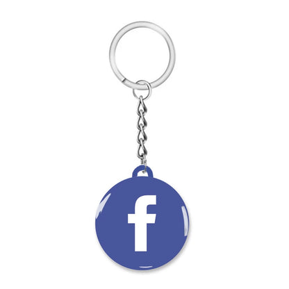 NFC Smart Epoxy Keychain for Google Instagram WhatsApp Facebook Snapchat Review Tap Keychain for Instant Customer Feedback