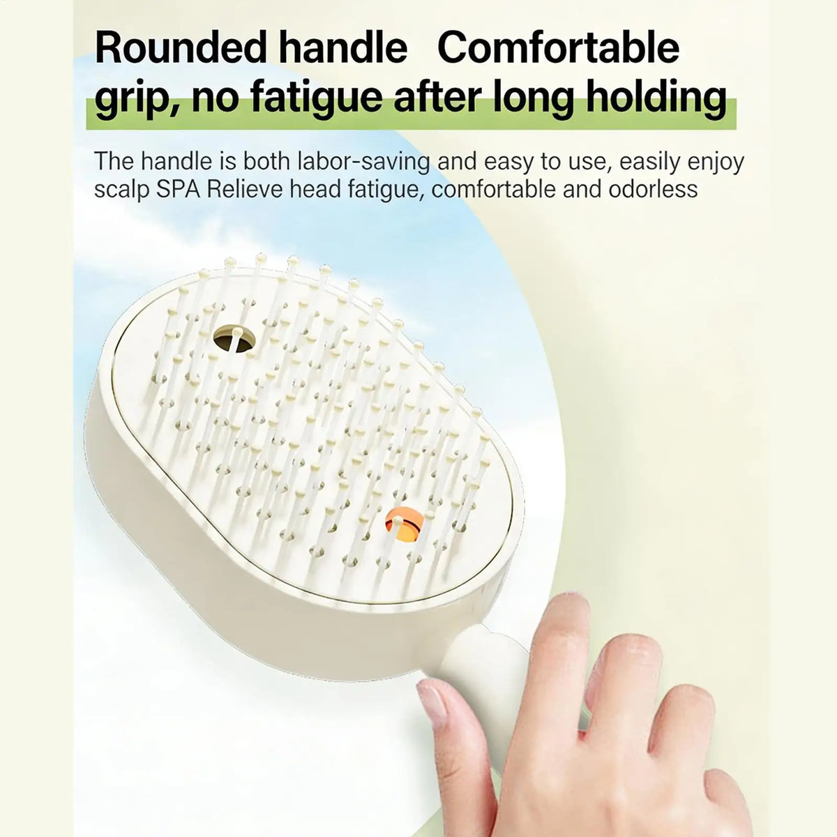 Steam Hair Straightener Brush Rechargeable Detangling Comb Built-in Oil Measuring Cup Professional Smoothing Steam Styling Brush