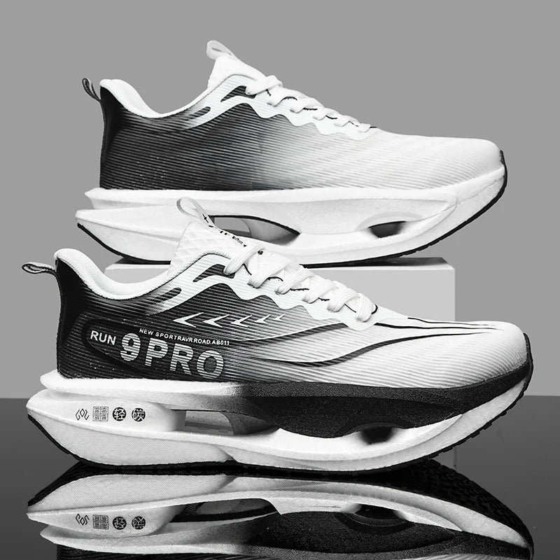 Running Shoes Men High Quality Full Palm Carbon Plate Cushion Professional Training Shoes Lightweight Wear-Resistant Sneakers