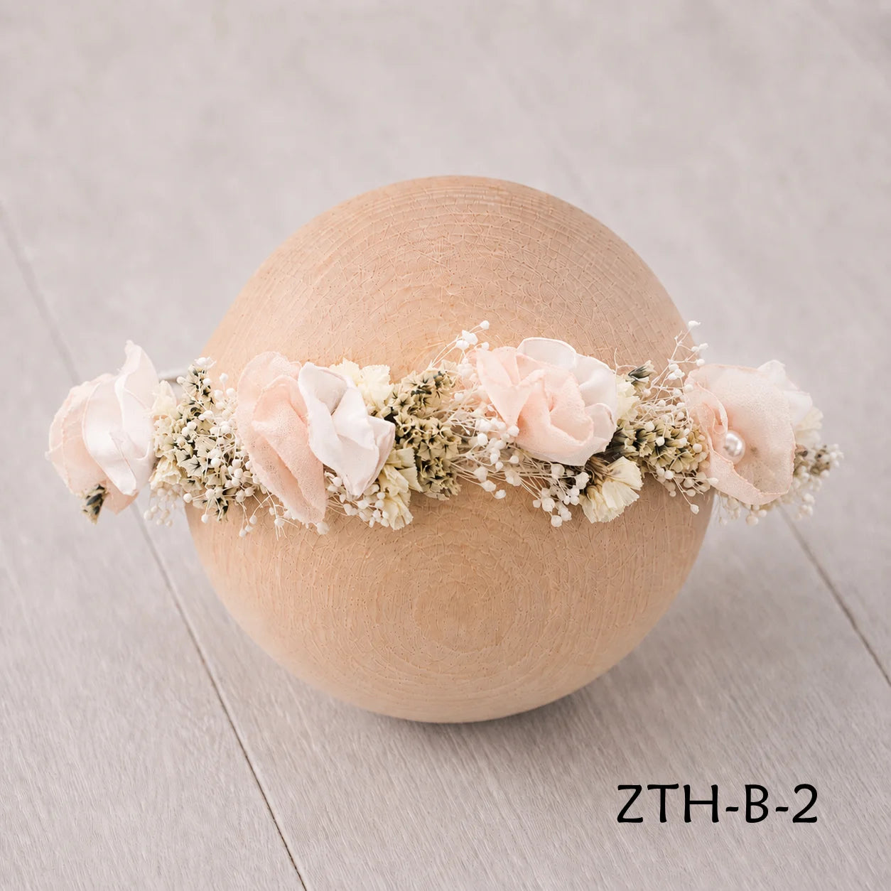 Floral Newborn Headbands for Photography Props Handmade Infant Girl Flower Wreath Baby Headband Newborn Photoshoot, Accessories