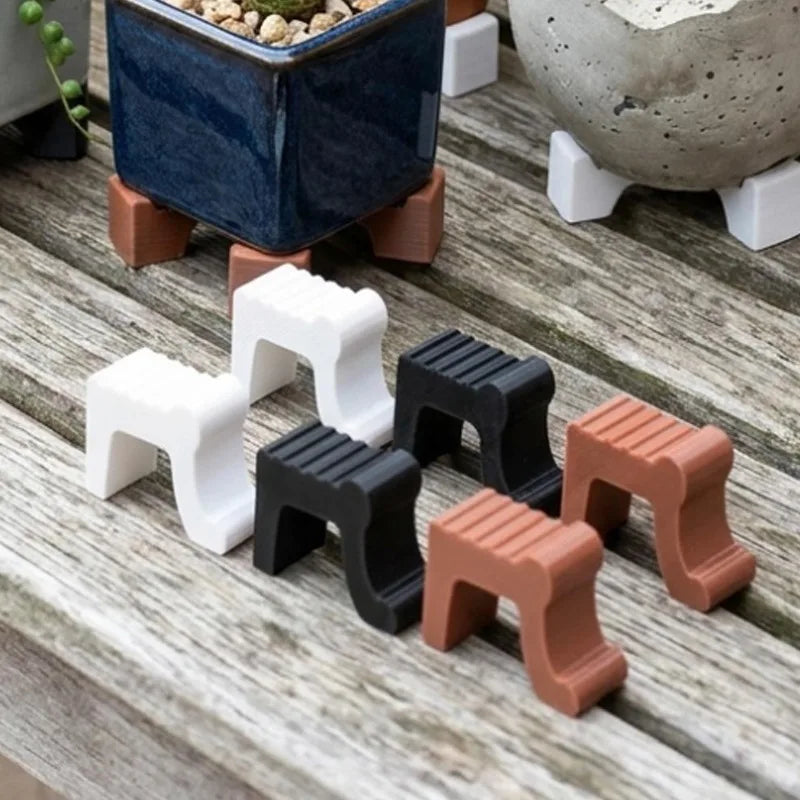 3/12PCS Garden Plant Flower Pot Foot Stands Flowerpot Foot Pad Plant Potted Holder Indoor Outdoor Garden Plant Pot Base Tray