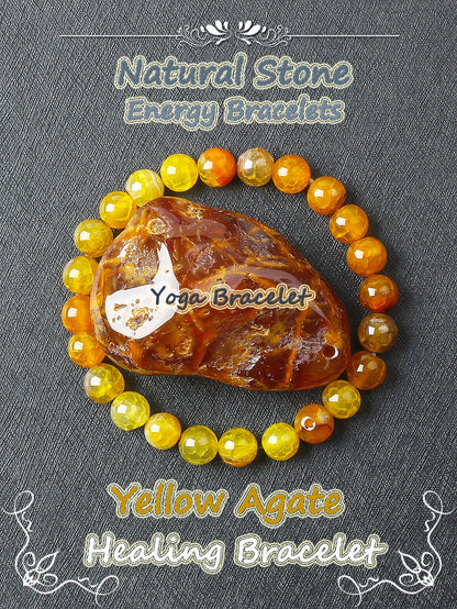 Original Natural Stone Beads Bracelet Men Women Reiki Blue Apatite Lapis Lazuli Amethyst Yellow Tiger Eye Beads Bracelet Jewelry