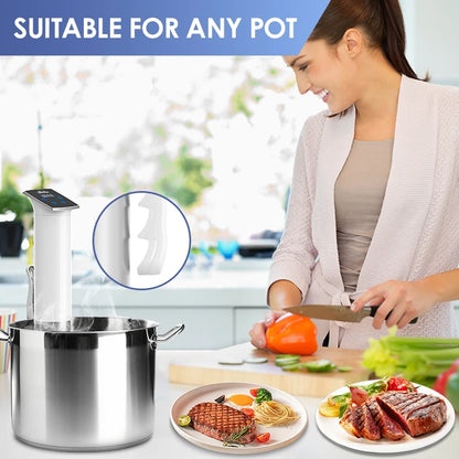 Wancle 1100W Waterproof Vacuum Sous Vide Cooker Immersion Circulator Accurate Cooking With LED Digital Display Slow Cooker