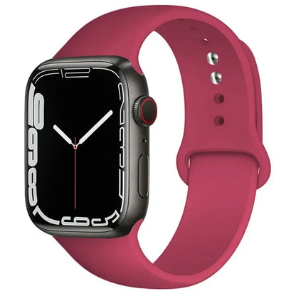Silicone Band For Apple Watch straps 49mm 40mm 44 mm 45mm 46mm 42mm 41mm 38mm sports bracelet iWatch series 10 9 8 3 SE ultra 2
