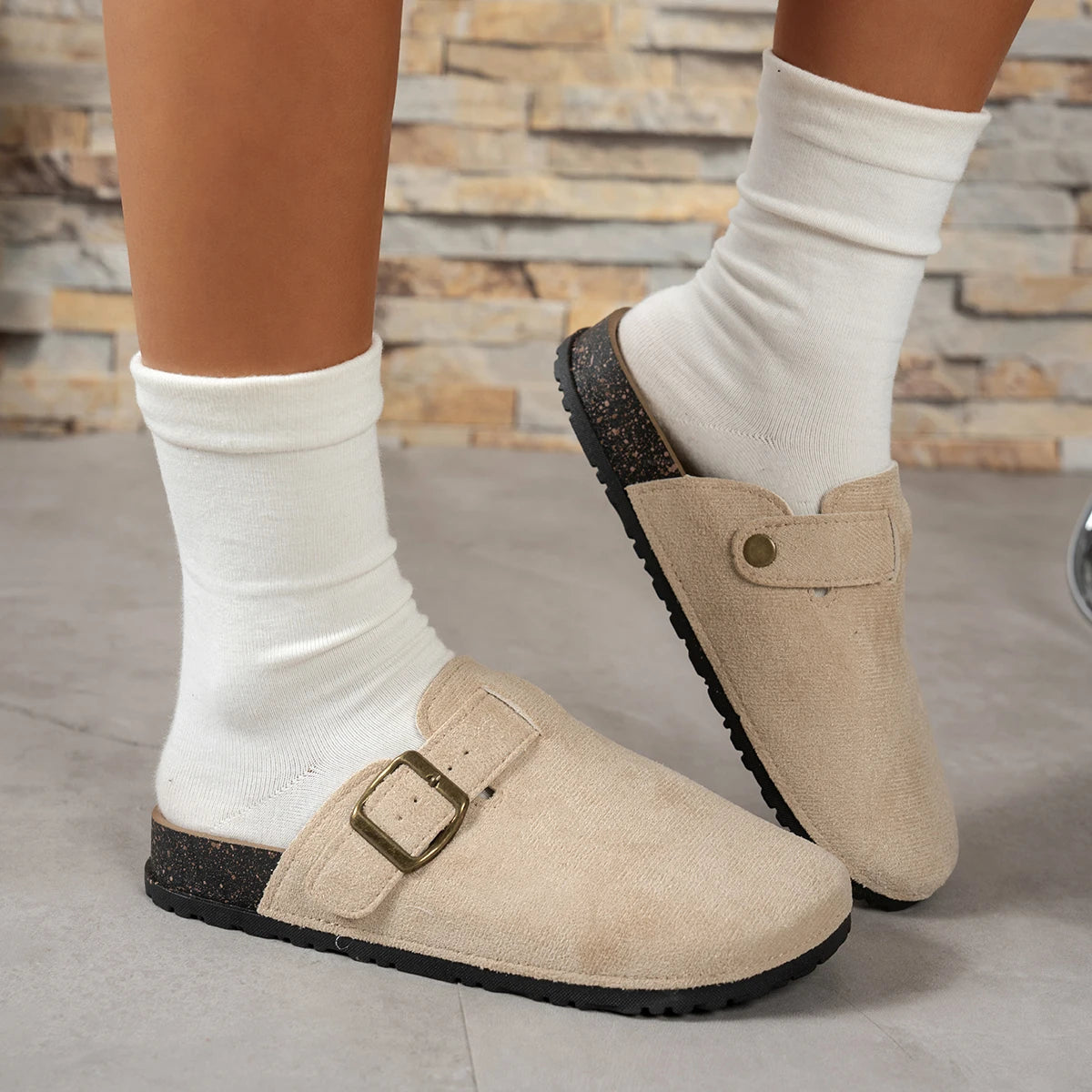 Spring and Autumn Elegant Baotou Sexy Flat Casual Shoes Fashionable Best Selling New Comfortable Plus Size Women's Shoes