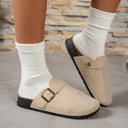 Spring and Autumn Elegant Baotou Sexy Flat Casual Shoes Fashionable Best Selling New Comfortable Plus Size Women's Shoes