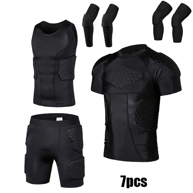 Sports Honeycomb Anti-Collision Suit Anti-Collision T-Shirt Shorts Football Cycling Sports Protective Gear