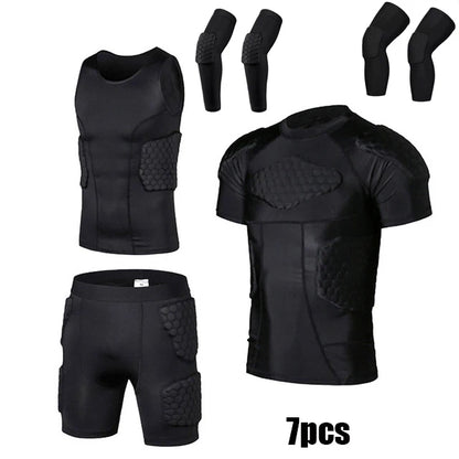 Sports Honeycomb Anti-Collision Suit Anti-Collision T-Shirt Shorts Football Cycling Sports Protective Gear