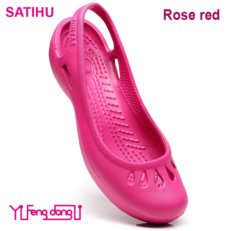 Ultra-light Women's Clogs: Breathable Soft Elastic Waterproof Non-slip Easy To Clean Versatile And Stylish For Commuting Work
