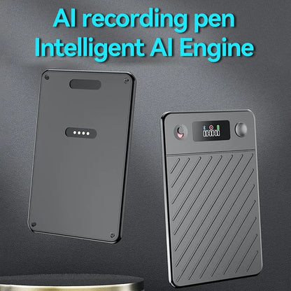 AI Voice Recorder with Display Screen 8-256GB Intelligent Note Voice Recorder Smart Transcription Summarization and Translation