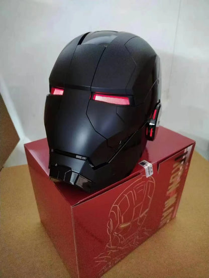 Newly Upgraded Iron Man Helmet Mk5 Mk50 Mk17 Wearable Voice Controlled Opening And Closing Classic Collectible Ornaments Gifts