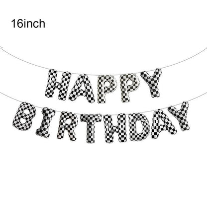40'' Number Race Car Balloon Racetrack Balloon Truck Bike Wheels Tire Racing Car Theme Party Supplies Boys' Birthday Party Favor