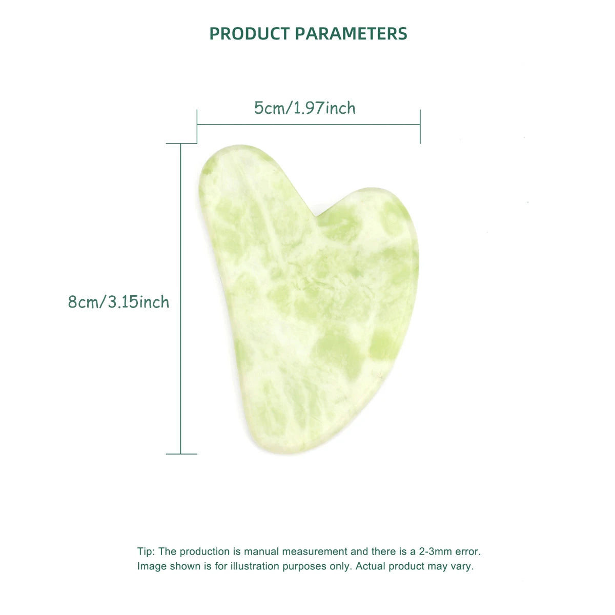 Guasha Massage Natural Stone Jade Scraper Facial Gua Sha SPA  Neck Massager for Face Lifting Wrinkle Remover Beauty Healty Tool