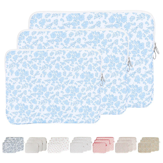11/13/15 Inch Laptop Sleeve Quilted Laptop Bag Coquette Floral Laptop